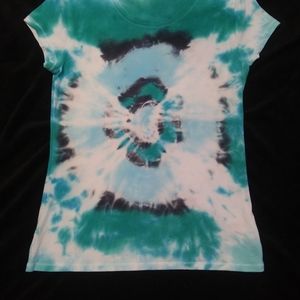 Handmade womens size large tie dye spring shirt